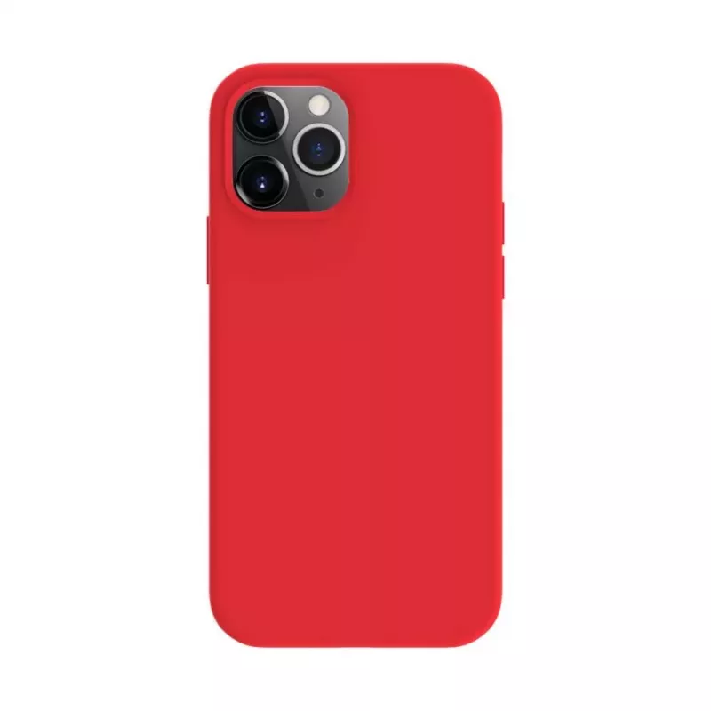 Evelatus Apple iPhone 12 / 12 Pro Premium MagSafe Soft Touch silicone hoesje rood