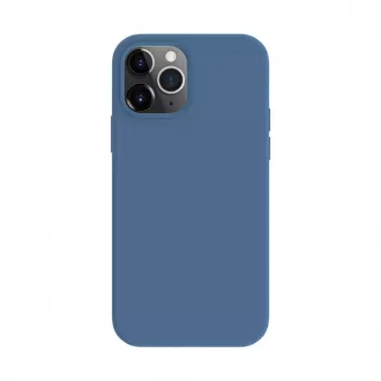 Evelatus Apple iPhone 12 / 12 Pro Premium MagSafe Soft Touch silicone hoesje navy blue
