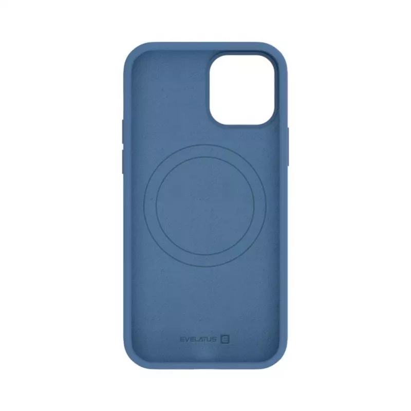 Evelatus Apple iPhone 12 / 12 Pro Premium MagSafe Soft Touch silicone hoesje navy blue