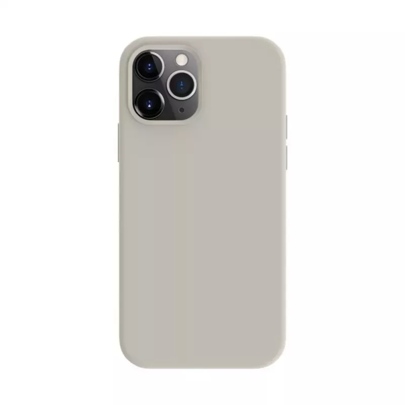 Evelatus Apple iPhone 12 / 12 Pro Premium Magsafe Soft Touch silicone hoesje Pebble