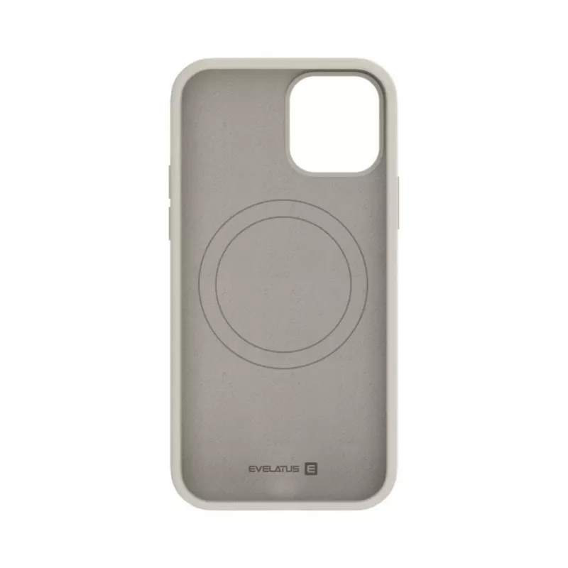Evelatus Apple iPhone 12 / 12 Pro Premium Magsafe Soft Touch silicone hoesje Pebble