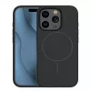 iLike Apple iPhone 15 Pro Soft Touch Siliconen Hoesje met Magneet Zwart