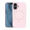 iLike Apple iPhone 16 Soft Touch Siliconen Hoesje met Magneet Lichtroze