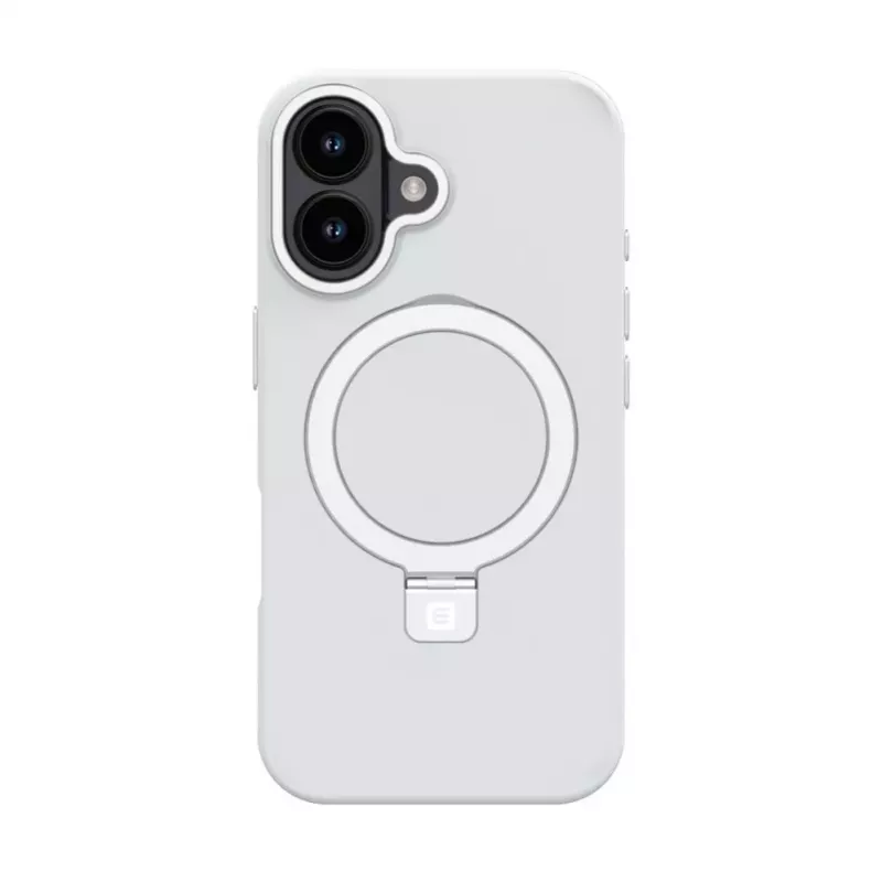 EVELATUS Apple iPhone 17 Shield Case met MagSafe & Stand, Mat Zilver