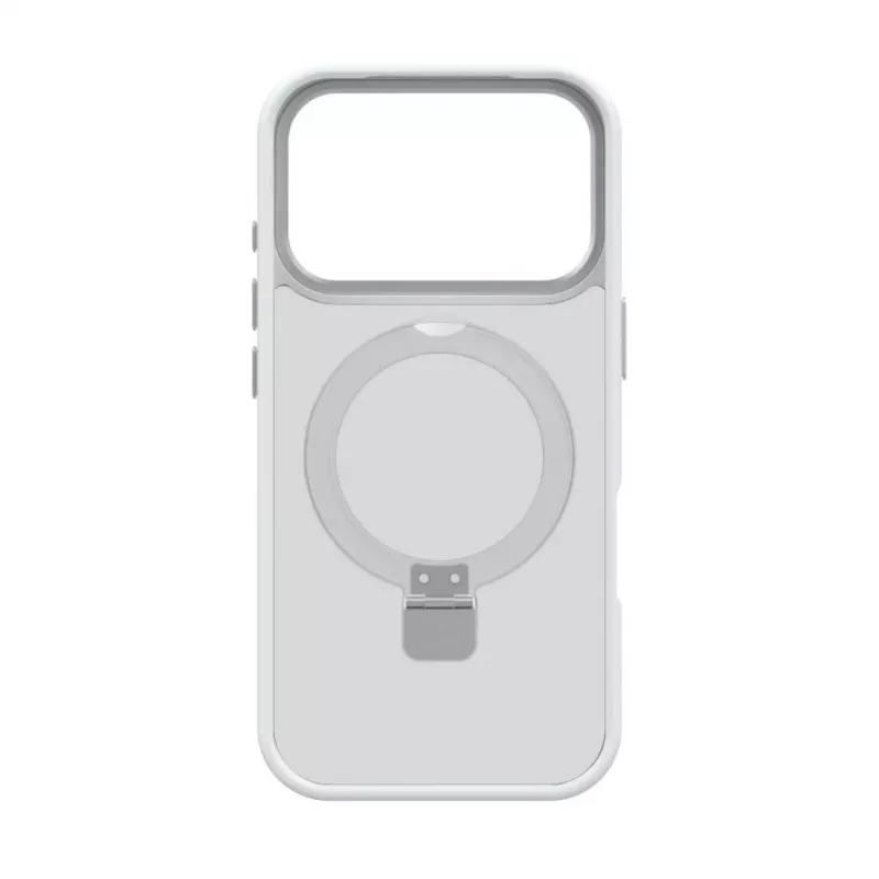 Evelatus Apple iPhone 17 Pro Shield Case met MagSafe & Stand, Mat Zilver
