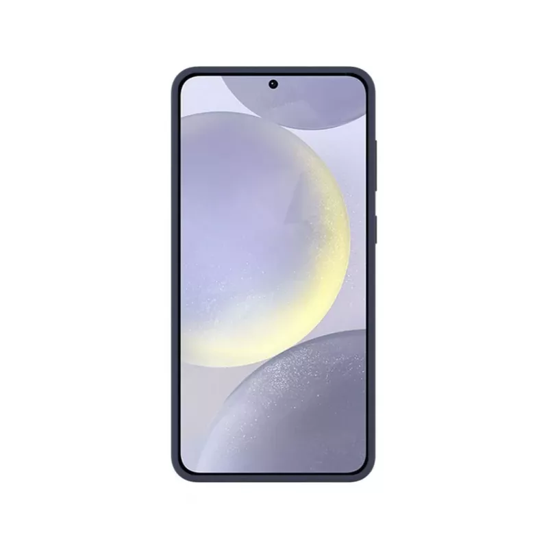 Evelatus Samsung Galaxy S25 Edge premium magnetisch soft touch siliconen hoesje Midnight Blue