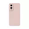 Evelatus Samsung Galaxy S25 Edge premium magnetisch soft touch siliconen hoesje Pink Sand