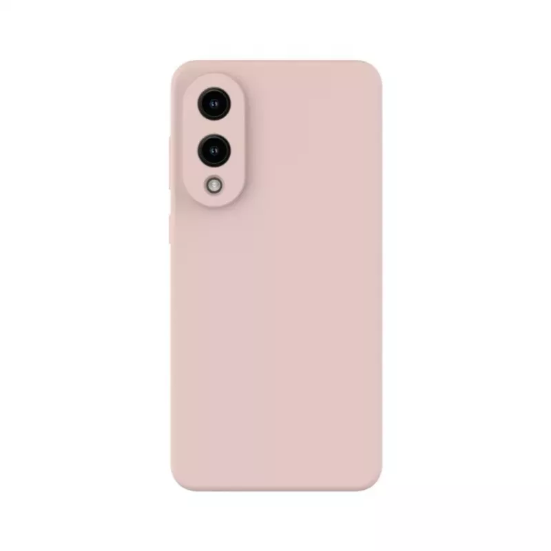 Evelatus Samsung Galaxy S25 Edge premium magnetisch soft touch siliconen hoesje Pink Sand