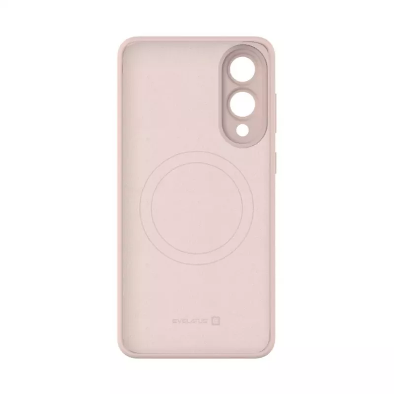 Evelatus Samsung Galaxy S25 Edge premium magnetisch soft touch siliconen hoesje Pink Sand