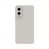 Evelatus Samsung Galaxy S25 Edge premium magnetisch soft touch siliconen hoesje Pebble