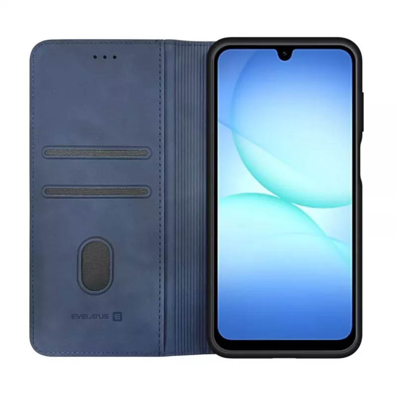 Evelatus Samsung Galaxy A17 Book Case donkerblauw