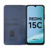 Evelatus Xiaomi Redmi 15C 4G/5G Book Case Folio donkerblauw