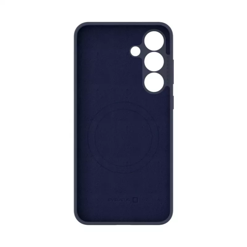 Evelatus Samsung Galaxy S25 FE Premium magnetische soft-touch siliconenhoes donkerblauw