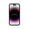 Evelatus Apple iPhone 16e Premium magnetische soft-touch siliconenhoes donkerblauw