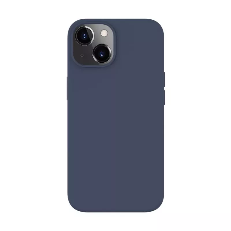 Evelatus Apple iPhone 14 / 13 Premium magnetische soft-touch siliconenhoes donkerblauw
