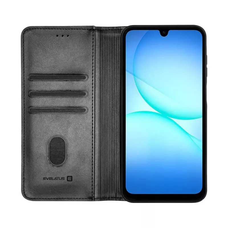 Evelatus Samsung Galaxy A17 book case folio zwart