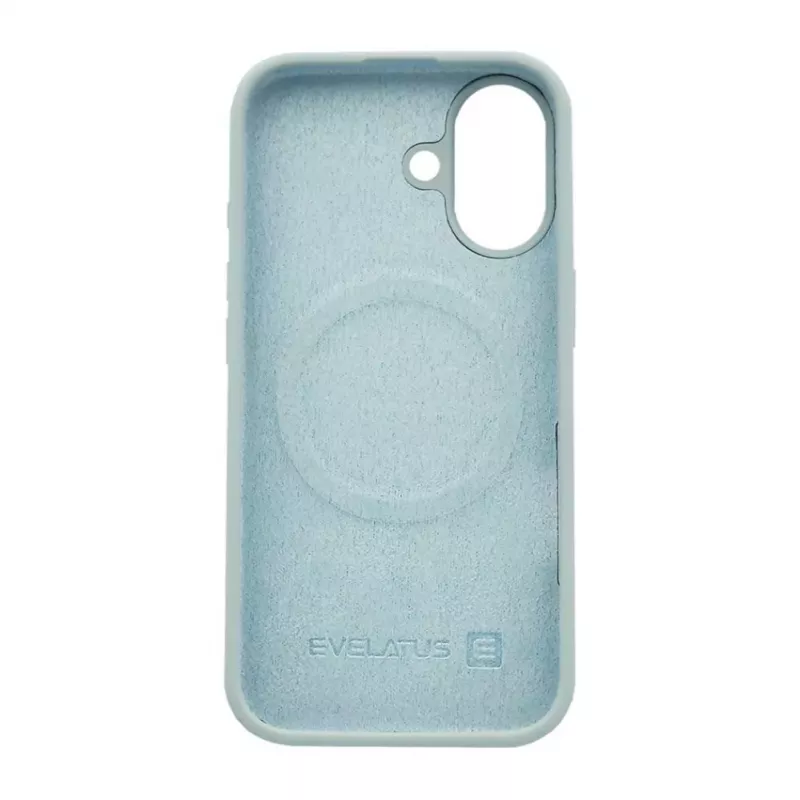 Evelatus Apple iPhone 17 Premium MagSafe soft-touch siliconen mistblauw