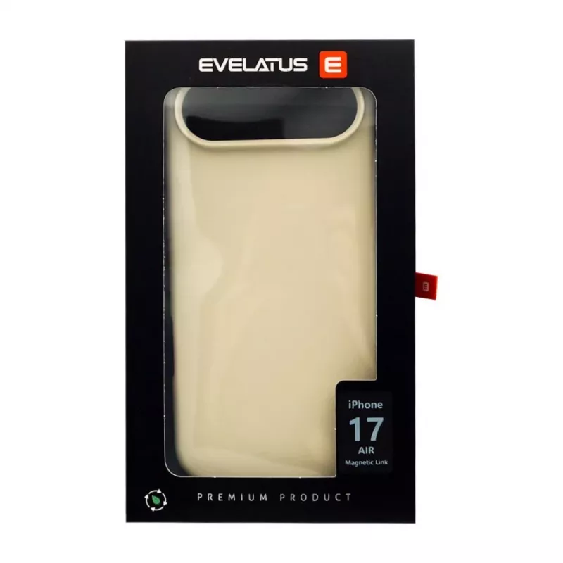 Evelatus Apple iPhone 17 Air Premium MagSafe soft-touch siliconenhoes lichtgoud