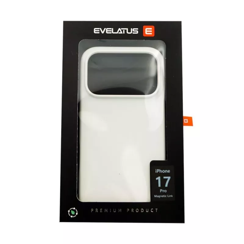 Evelatus Apple iPhone 17 Pro Premium MagSafe soft-touch siliconenhoes zilver