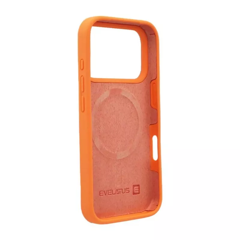 Evelatus Apple iPhone 17 Pro Premium MagSafe soft-touch siliconen papaya