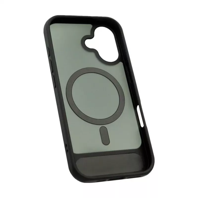 Evelatus Apple iPhone 17 Rubber Coated MagSafe With Stand Case Zwart