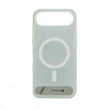 Evelatus Apple iPhone 17 Air Rubber Coated MagSafe With Stand Case Zilver