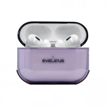 Evelatus Apple AirPods Pro TPU Protective Case transparant paars