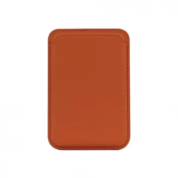 Evelatus Universele PU leren portemonnee met MagSafe oranje