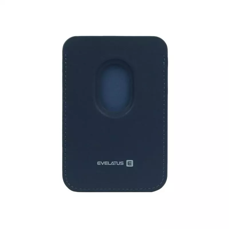 Evelatus Universele PU leren portemonnee met MagSafe donkerblauw