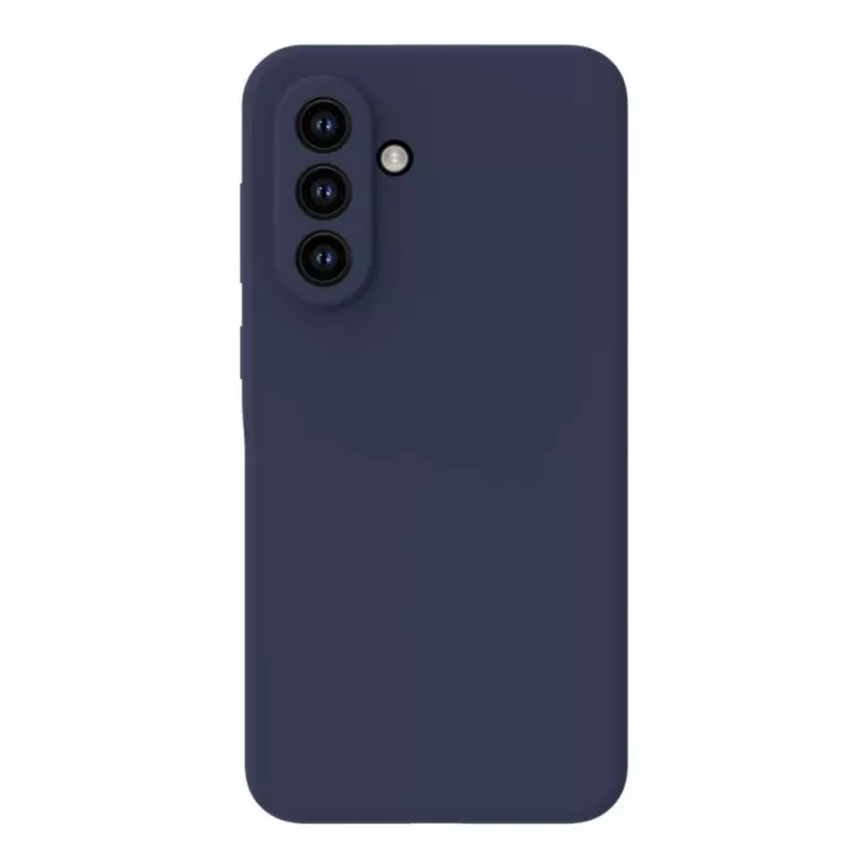 Evelatus Samsung Galaxy A57 Premium magnetische soft touch siliconen hoesje middernachtblauw