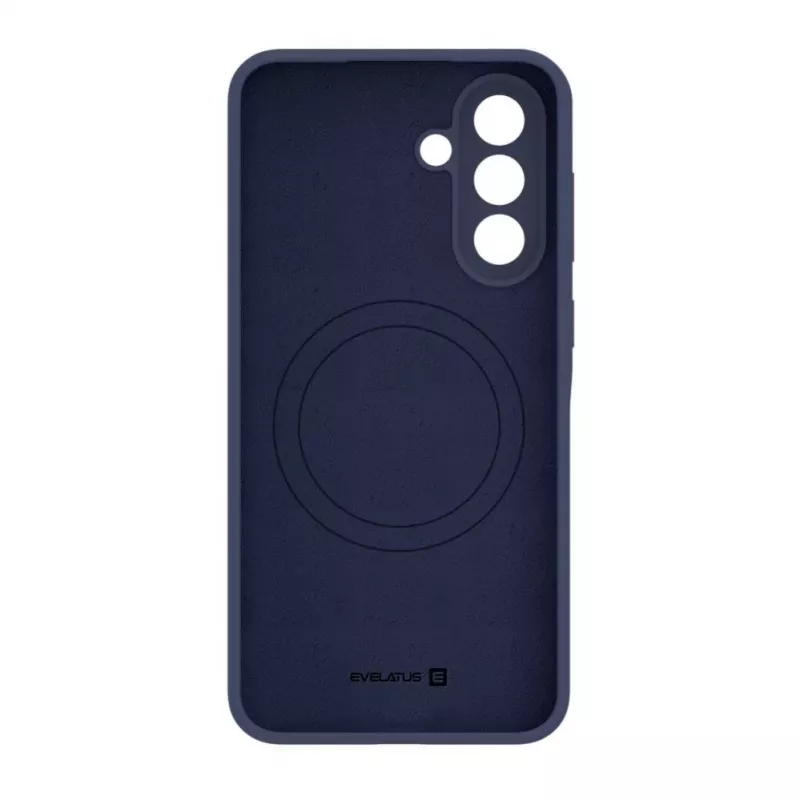 Evelatus Samsung Galaxy A57 Premium magnetische soft touch siliconen hoesje middernachtblauw