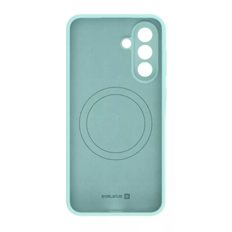 Evelatus Samsung Galaxy A57 Premium MagSafe soft touch siliconen hoesje turquoise