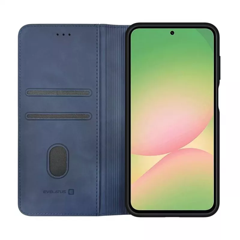 Evelatus Samsung Galaxy A57 book case middernachtblauw