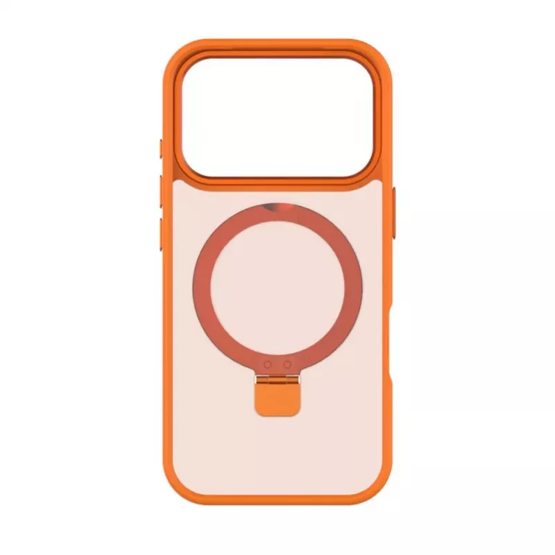 Evelatus Apple iPhone 17 Pro Shield Case met MagSafe & standaard mat oranje