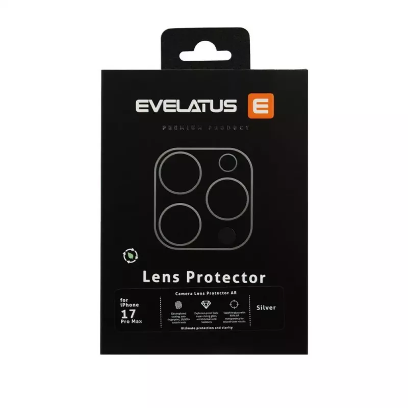 Evelatus Apple iPhone 17 Pro Full Body camera lensbescherming Premium diepblauw