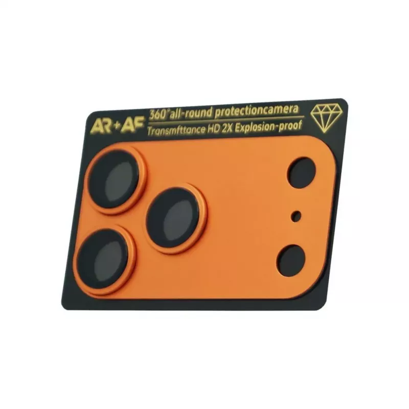 Evelatus Apple iPhone 17 Pro Max Full Body camera lensbescherming Premium oranje