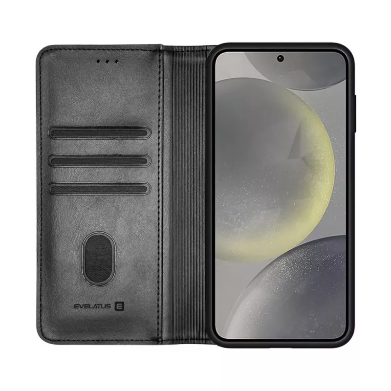 Evelatus Samsung Galaxy S25 Book Case Folio zwart