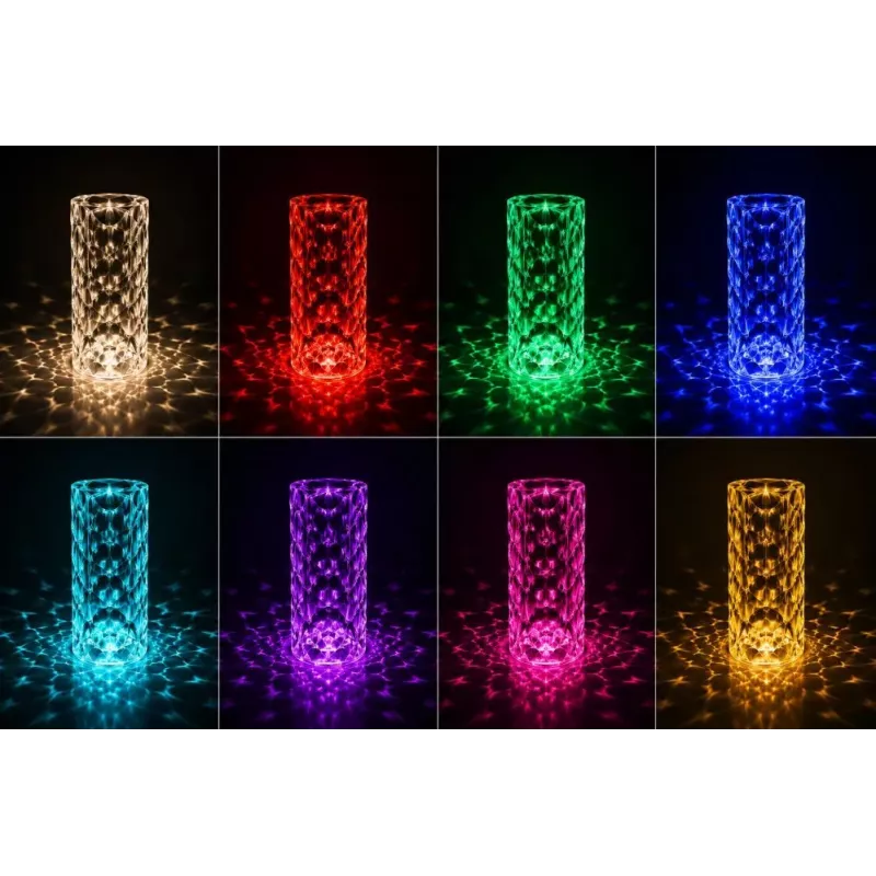iLike Crystal Bubble Touch RGB LED-tafellamp met bluetooth-luidspreker