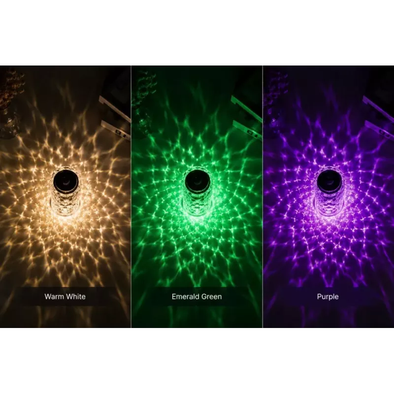 iLike Crystal Bubble Touch RGB LED-tafellamp met bluetooth-luidspreker