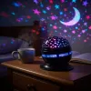 iLike RGB Crystal Ball Light, 180° draaibare feestprojector met afstandsbediening zwart