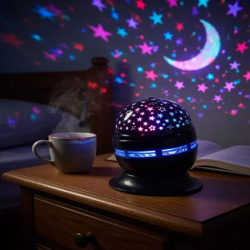iLike RGB Crystal Ball Light, 180° draaibare feestprojector met afstandsbediening zwart