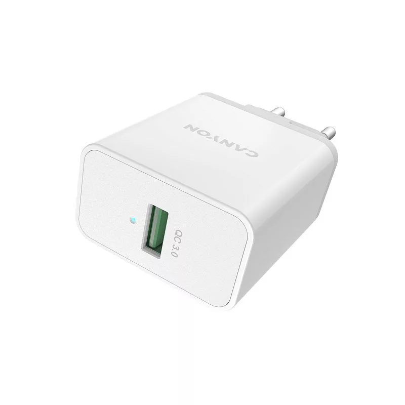 Canyon Wandlader H-12 met USB-A QC3.0 18W Wit
