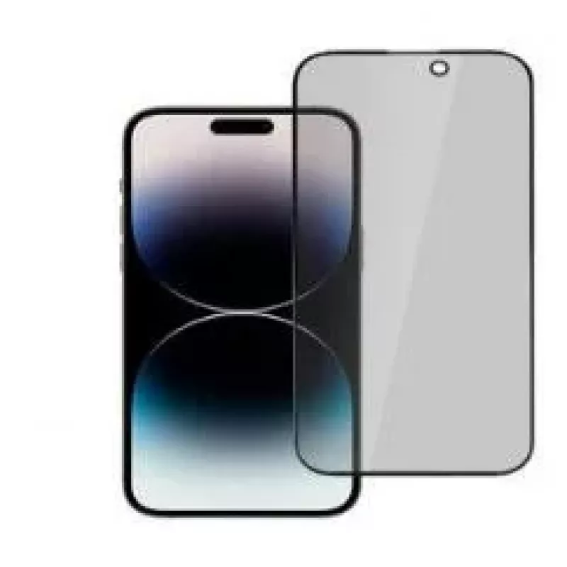 iLike Apple iPhone 15 gehard privacyglas schermbeschermer zwart