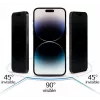 iLike Apple iPhone 15 gehard privacyglas schermbeschermer zwart