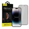 iLike Apple iPhone 15 Pro gehard privacyglas schermbeschermer zwart