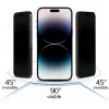 iLike Apple iPhone 15 Pro gehard privacyglas schermbeschermer zwart