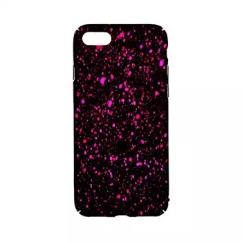 GreenGo Apple iPhone 7/8 Splash zwart roze achterkant cover