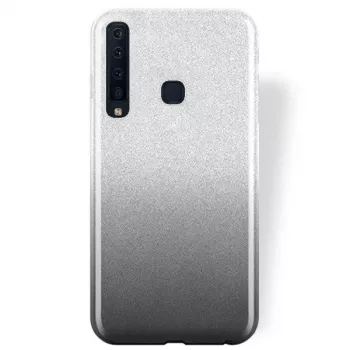 GreenGo Samsung Galaxy A9 2018 A920 Bling hoesje zwart