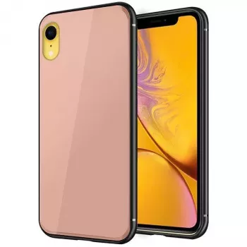 GreenGo Apple iPhone XR Glass Case roze