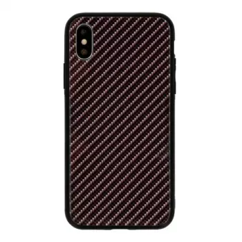 GreenGo Apple iPhone XS Max Carbon Glass Case zwart